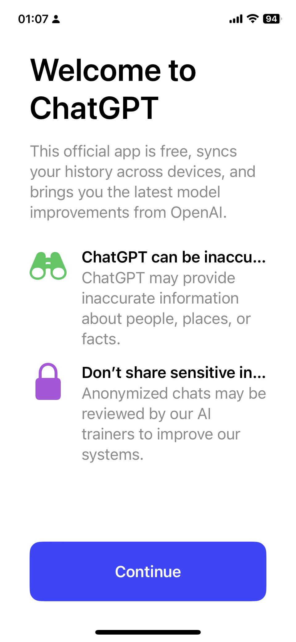 ChatGPT ios版来了