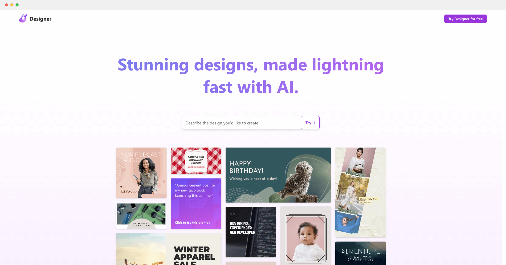 Microsoft Designer-微软旗下AI设计工具