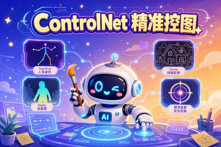 ControlNet 精准控图入门：让 AI 绘画从抽卡走向可控