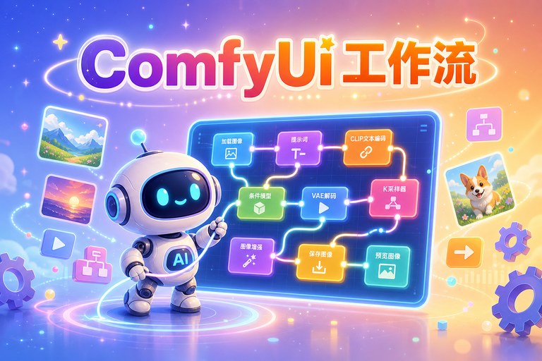 ComfyUI 工作流入门：看懂节点，搭出你的第一条出图流水线