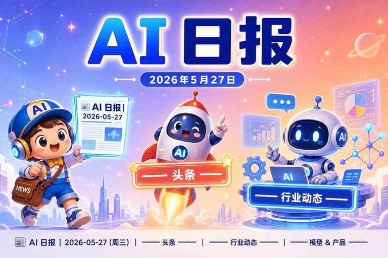 AI日报 | 2026年5月27日(周三):月之暗面融资 20 亿美元、ING 用 Vibe Coding 构建系统