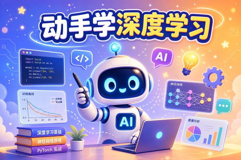《动手学深度学习(D2L)— 李沐主导的中文开源深度学习教材》