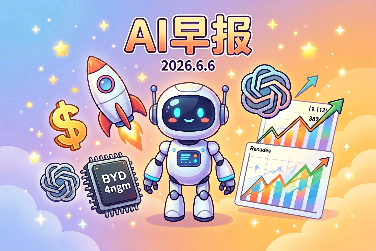 AI 早报 | 2026年6月6日（周六）：谷歌每月付SpaceX 9.2亿美元算力、BYD发布首款4nm智驾芯片