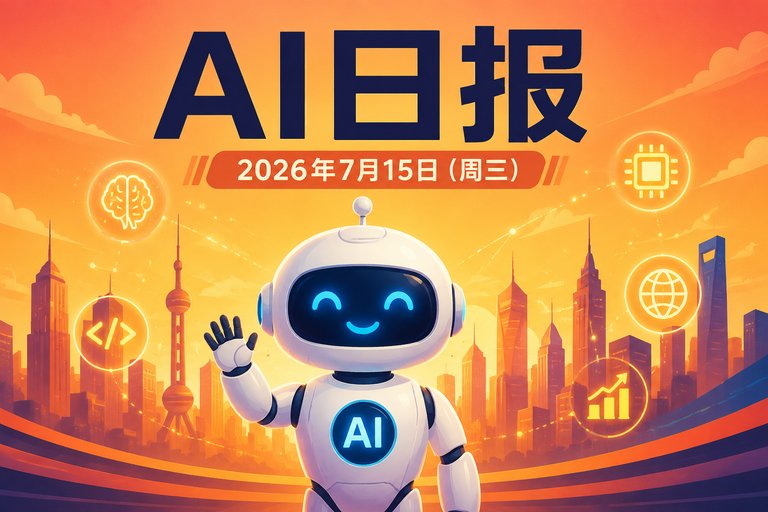 AI早报 | 2026年7月15日（周三）：GPT-5.6 Sol自主删文件引发担忧、DeepSeek再启融资